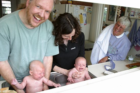 Only those not in the sink think this is fun.