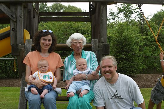 The family unit and Grandma Sara.