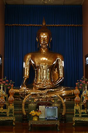 The golden buddha.