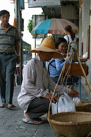 On the streets of chinatown.