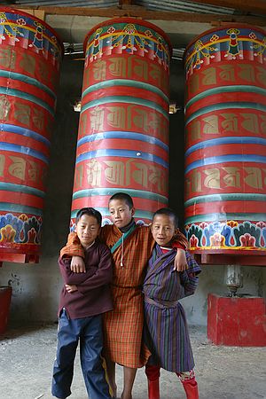 Those are some big prayer wheels.