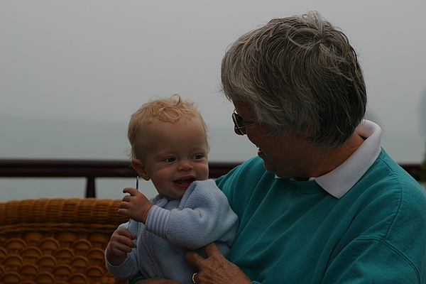 Grandma and Zeke take the sea air.