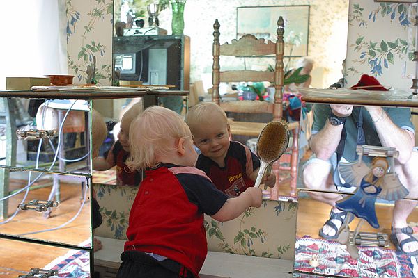 Atticus tends to his mullet.