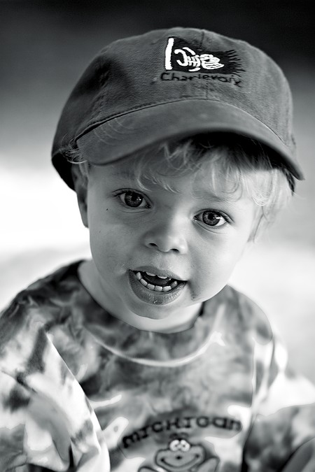 Zeke in his hat.